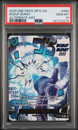 Boeuf Burst (Manga Alternate Art) OP12-060 Legacy of the Master PSA 10 - Image 3