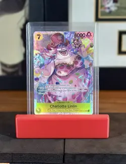 One Piece ST07 Charlotte Linlin Big Mom ST07-010 SR Base Holo English NM - Image 1