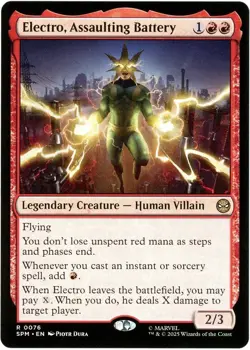 Electro, Assaulting Battery - 0076 - Marvel's Spider-Man MTG - NM/M Ships Now - Image 1
