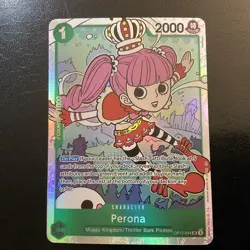 One Piece Perona OP12-034 Legacy of the Master Foil SR - Near Mint - Image 1