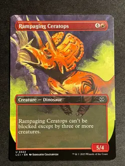 MTG Rampaging Ceratops (Borderless), NM-Mint, (LCI #0322) Regular - Image 1