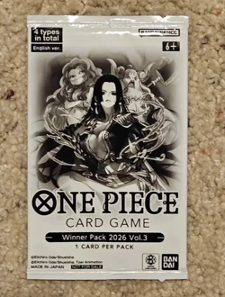 Winner Pack 2026 Vol. 3 One Piece Card Game Promotional Pack English Sealed Boa - Image 1