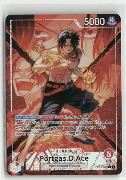 One Piece The Time of Battle #OP16-001 Portgas.D.Ace (001) (Alternate Art) - Image 1