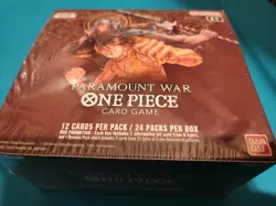 1st Print Sealed One Piece OP-02 Paramount War Booster Box - Pre Errata - Image 1
