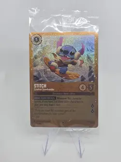SEALED Stitch - Carefree Snowboarder 42 Disney Lorcana Promo Cards Holo - Image 1
