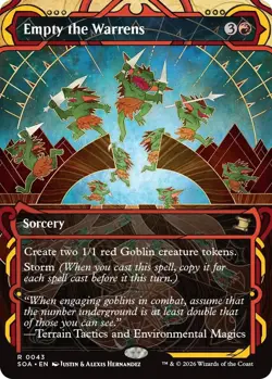 MTG - [SOA - 43 Foil] Empty the Warrens - Secrets of Strixhaven: Mystical Arc... - Image 1