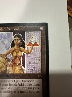 Magic The Gathering Lion’s Eye Diamond MTG Mirage 1996 Vintage Rare Nice MP - Image 4