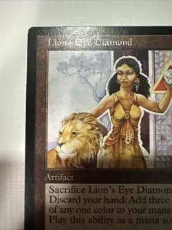 Magic The Gathering Lion’s Eye Diamond MTG Mirage 1996 Vintage Rare Nice MP - Image 5