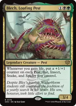 MTG - [PPSOS - 176 ] Blech, Loafing Pest - Promo Pck: Secrets of Strixhaven - Image 1