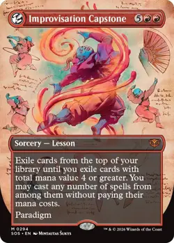 MTG - [SOS - 294 Foil] Improvisation Capstone (Borderless) - Secrets of Strix... - Image 1