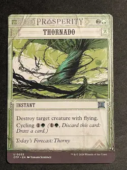 MTG Thornado (Breaking News), NM-Mint, (OTJ #0033) Regular - Image 1