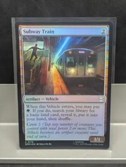 Subway Train FOIL X1 NM Marvel's Spider Man MTG - Image 1
