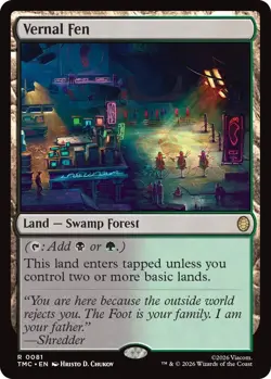 MTG - [TMC - 81] Vernal Fen Commander: Teenage Mutant Ninja Turtles - Image 1