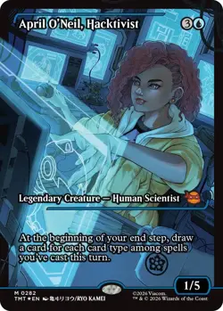 MTG - [TMT - 282] April O'Neil, Hacktivist (0282) (Showcase) Foil Teenage Mut... - Image 1