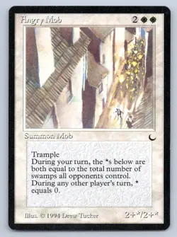 MTG Angry Mob U The Dark (DRK) NM Magic - Image 1