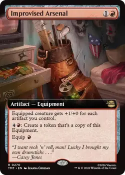 MTG - [TMT - 270] Improvised Arsenal (Extended Art) Teenage Mutant Ninja Turtles - Image 1