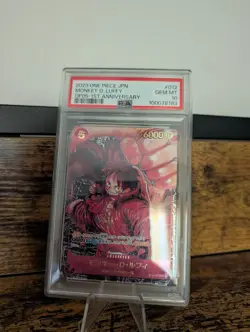 Monkey D. Luffy Psa 10 Op05 1st Anniversary 2023 Japan St01-012 SR One piece - Image 1