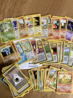 Pokemon TCG Base Set Bundle (100+ cards, 3 holos, 14 rares) - Image 1
