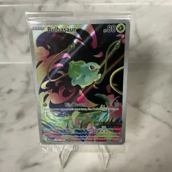 Bulbasaur 133/132 Mega Evolution Stamped Sealed Promo Pokemon Card NM - Image 1