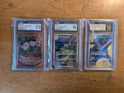 CGC Japanese Graded Pokemon Card Lot - Pristine 10 Orbeetle, CGC 10 Ledian - Image 1