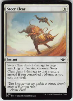 MTG Steer Clear 31 Outlaws of Thunder Junction C Normal NM - Image 1