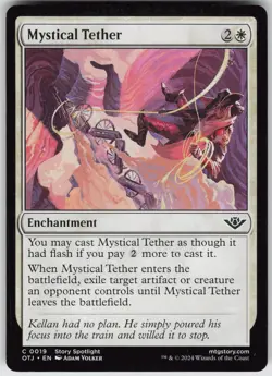 MTG Mystical Tether 19 Outlaws of Thunder Junction C Normal NM - Image 1