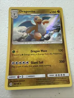 Swirl Dragonite 96/149 Sun And Moon Cosmos Holo Pokemon Promo Card Free Shipping - Image 2