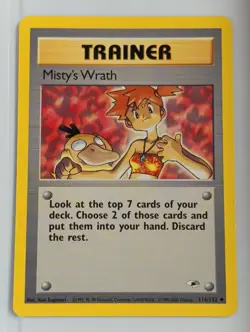 Pokemon Card Misty's Wrath Gym Heroes 114/132 NM - Image 1