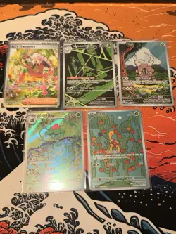 Pokemon TCG 4-Card Holo Illustration Rare Lot AZ's Tranquility - Image 1