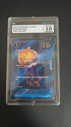 TCG CARD 2024 Riftbound League of Legends ARC HEIMERDINGER 003/006 WCG 10 - Image 1