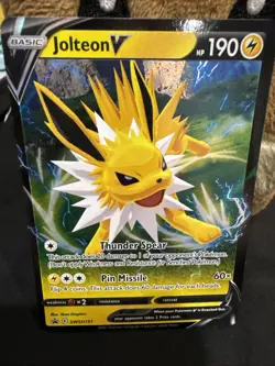 Pokemon Jolteon V Promo Full Art Holo SWSH: Sword & Shield SWSH151 HP 190 Card - Image 1