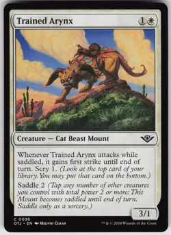 MTG Trained Arynx 36 Outlaws of Thunder Junction C Normal NM - Image 1