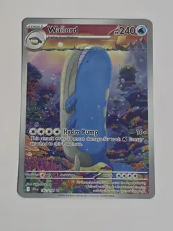 Pokemon Card TCG Wailord Journey Together Illustration Rare 162/159 - Image 1