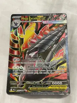 POKEMON TCG Pitch Black MEGA EXCADRILL EX IR Full Art Card 103/084 ENGLISH - Image 1