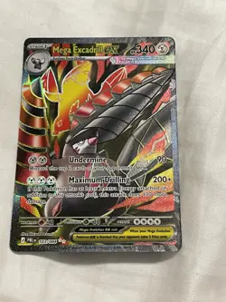 POKEMON TCG Pitch Black MEGA EXCADRILL EX IR Full Art Card 103/084 ENGLISH - Image 3