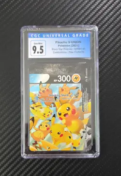 CGC 9.5/10 Pikachu V-Union SWSH140 SWSH: Sword & Shield Promo Cards Holo - Image 1