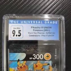 CGC 9.5/10 Pikachu V-Union SWSH140 SWSH: Sword & Shield Promo Cards Holo - Image 3