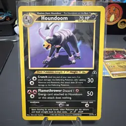 Houndoom 23/75 Neo Discovery Regular Pokemon Card LP Condition - Image 1
