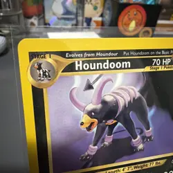 Houndoom 23/75 Neo Discovery Regular Pokemon Card LP Condition - Image 2