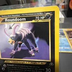 Houndoom 23/75 Neo Discovery Regular Pokemon Card LP Condition - Image 4