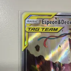 Pokemon - Espeon & Deoxys GX Promo - SM240 TAG TEAM - Holo - Mint Condition Card - Image 2