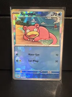 Pokemon TCG Slowpoke Pokeball Reverse Holo Card 018/131 Prismatic Evolutions - Image 2