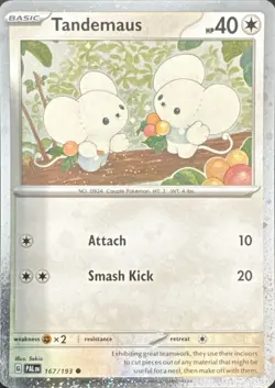 Tandemaus (Cosmos Foil) 167/193 Holo Miscellaneous Cards & Products Pokemon NM - Image 4