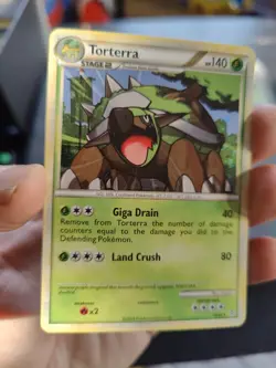 Torterra 10/95 2010 HGSS Unleashed Set Pokemon Card Holo Rare - Image 5