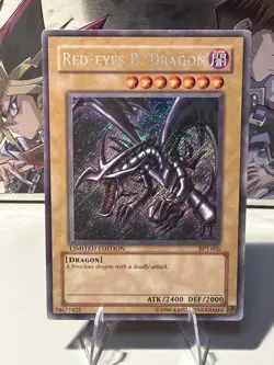 Red Eyes Black Dragon BPT-005 Secret Rare Limited Edition Yu-Gi-Oh Card LP - Image 1