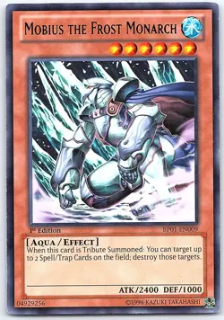 Mobius the Frost Monarch 1st Edition Rare Battle Pack: Epic Dawn BP01-EN009 LP - Image 1
