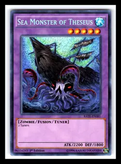 Sea Monster of Theseus RATE-EN081 Secret Rare 1st Edition Yugioh 2350 - Image 1