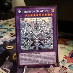 Konami Yu-Gi-Oh! TCG Hyperinvoked Aeon CORI-EN033 Secret Rare Foil 1st - Image 1