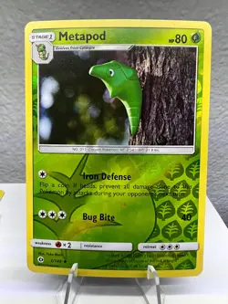 Pokemon Card - SM - Sun & Moon Metapod 2/149 Reverse Holo - NM - Image 1