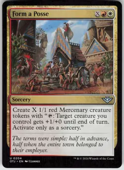 MTG Form a Posse 204 Outlaws of Thunder Junction U Normal NM - Image 1